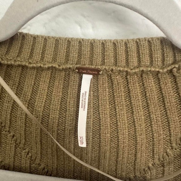 XSmall Free People Knit Dress Moss Green - Picture 4 of 4